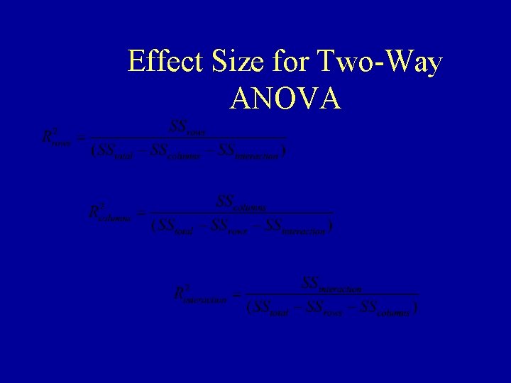 Effect Size for Two-Way ANOVA 