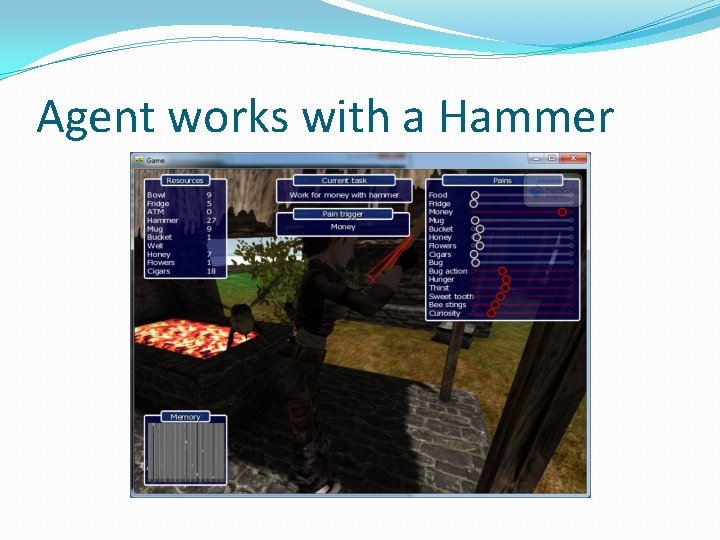 Agent works with a Hammer 