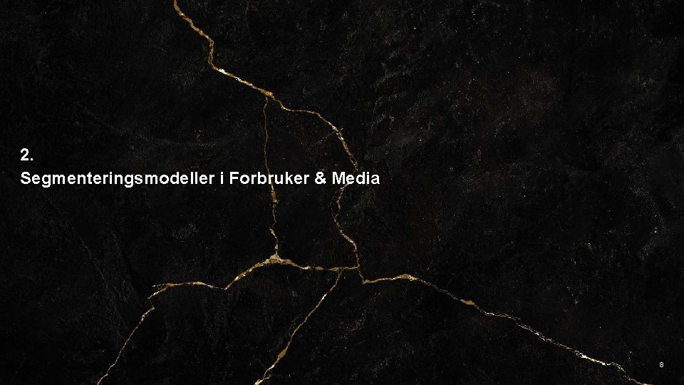 2. Segmenteringsmodeller i Forbruker & Media 8 