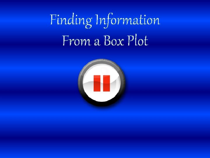 Finding Information From a Box Plot 