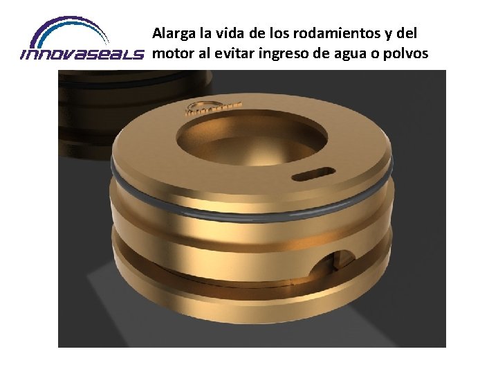 Alarga la vida de los rodamientos y del motor al evitar ingreso de agua