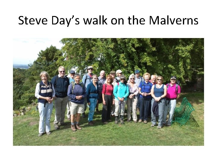 Steve Day’s walk on the Malverns 