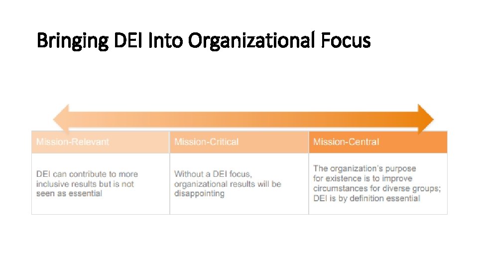 Bringing DEI Into Organizational Focus 