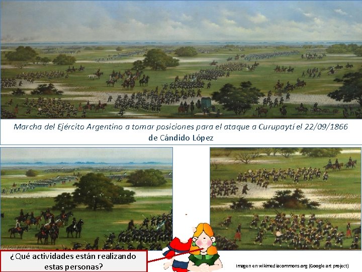 Marcha del Ejército Argentino a tomar posiciones para el ataque a Curupaytí el 22/09/1866
