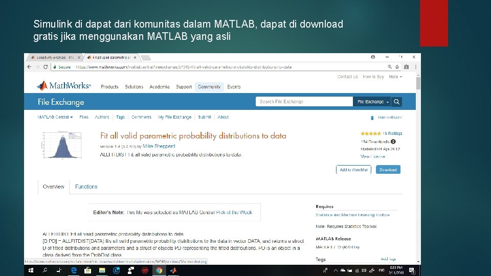 Simulink di dapat dari komunitas dalam MATLAB, dapat di download gratis jika menggunakan MATLAB
