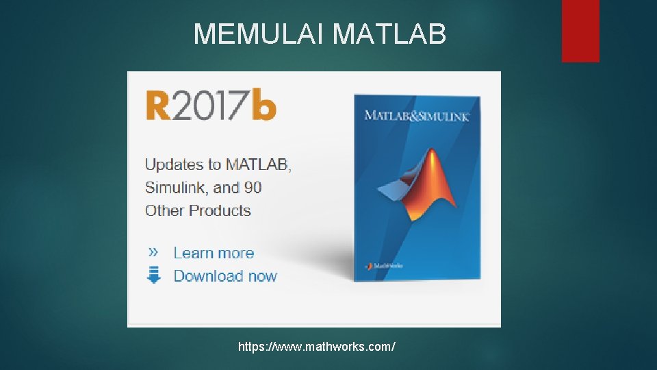 MEMULAI MATLAB https: //www. mathworks. com/ 