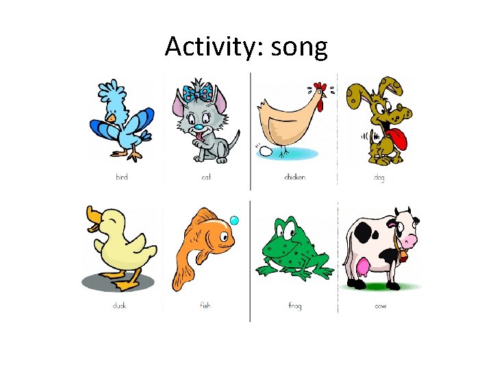 Activity: song 