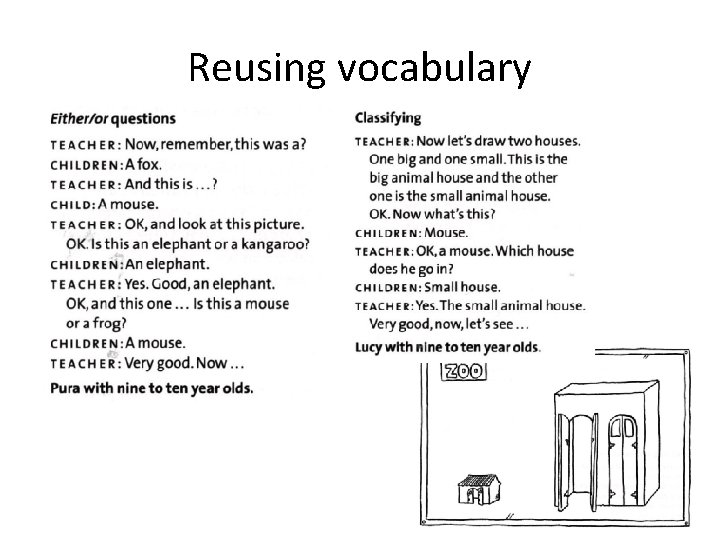 Reusing vocabulary 