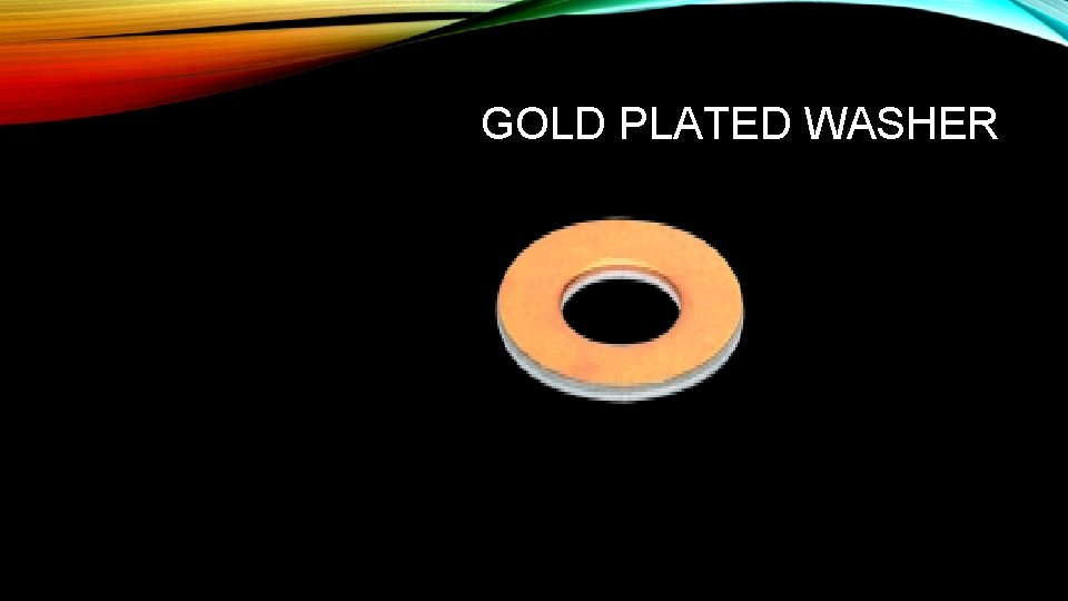 GOLD PLATED WASHER 