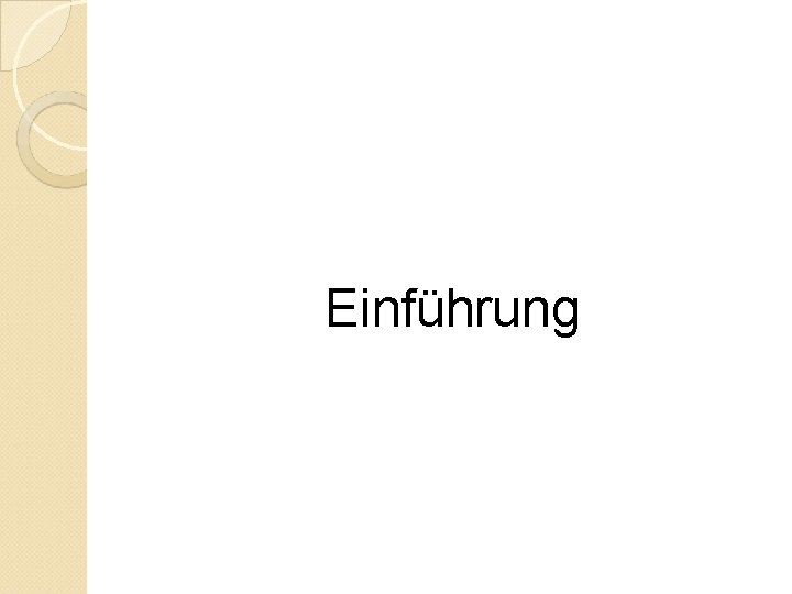 Einführung 