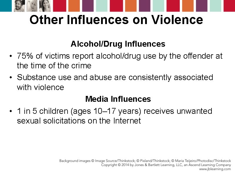 Other Influences on Violence Alcohol/Drug Influences • 75% of victims report alcohol/drug use by Other Influences on Violence Alcohol/Drug Influences • 75% of victims report alcohol/drug use by