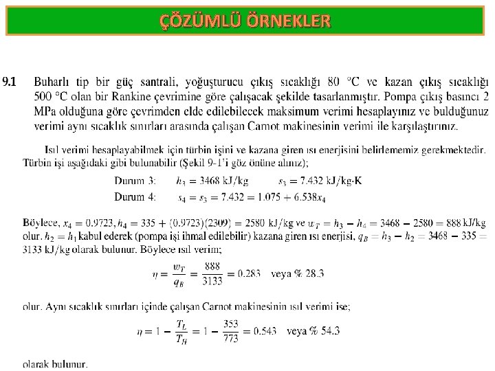 ÇÖZÜMLÜ ÖRNEKLER 79 