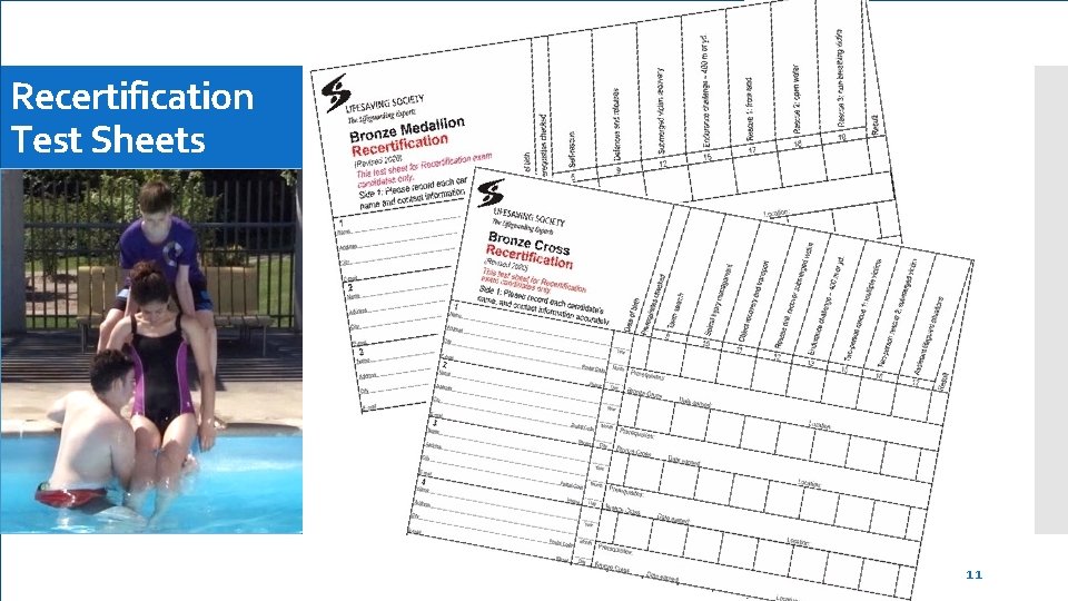 Recertification Test Sheets 11 