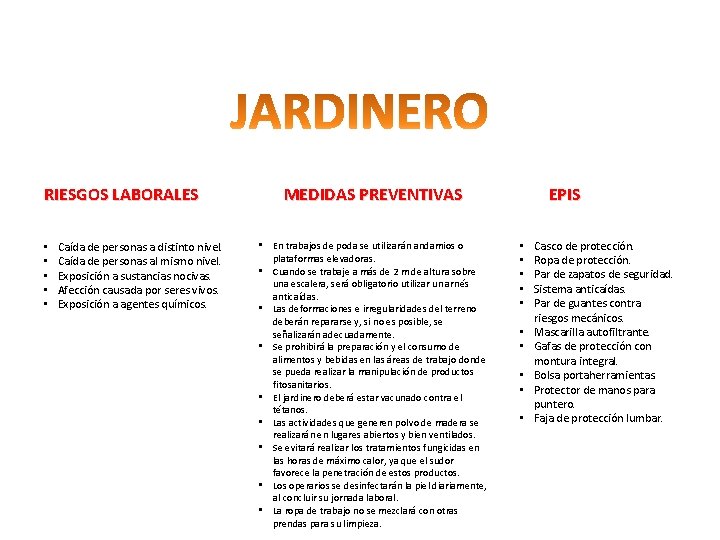 RIESGOS LABORALES • • • Caída de personas a distinto nivel. Caída de personas