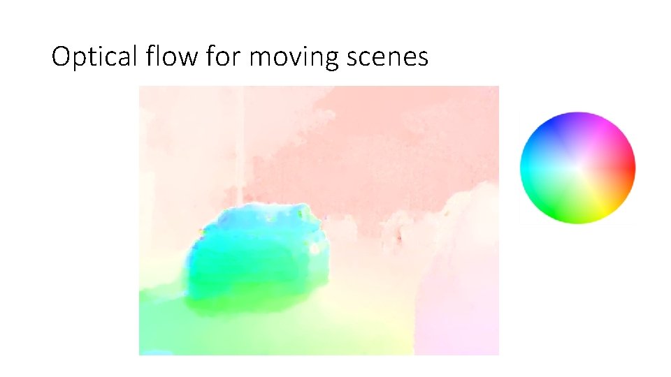 Optical flow for moving scenes 