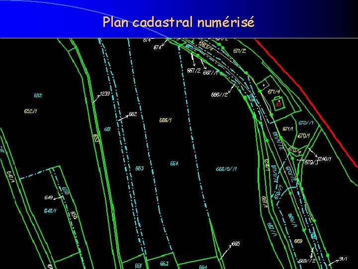 Plan cadastral numérisé 