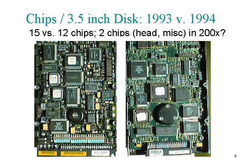 Chips / 3. 5 inch Disk: 1993 v. 1994 15 vs. 12 chips; 2