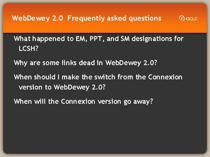 Web. Dewey 2. 0 Frequently asked questions What happened to EM, PPT, and SM