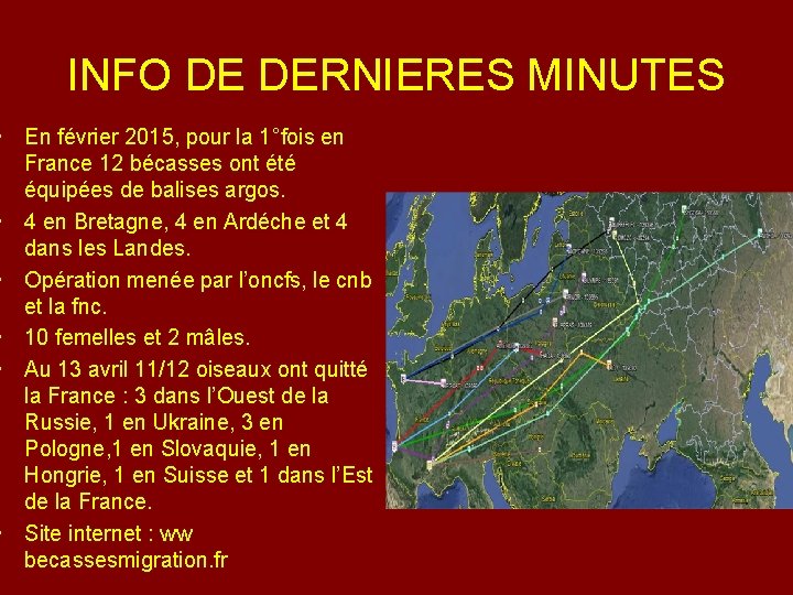 INFO DE DERNIERES MINUTES • En février 2015, pour la 1°fois en France 12