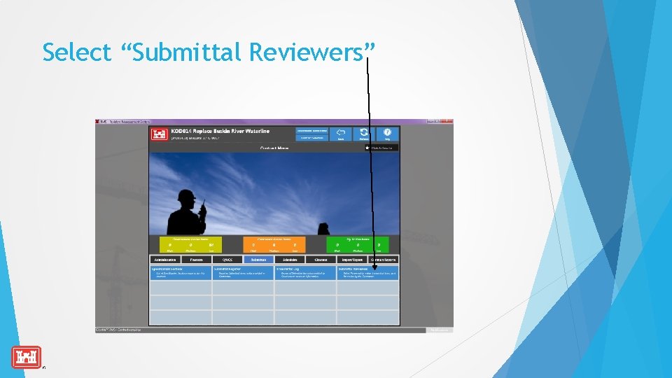 Select “Submittal Reviewers” 