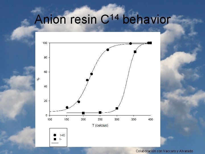 Anion resin C 14 behavior Colaboración con Vaccaro y Alvarado 
