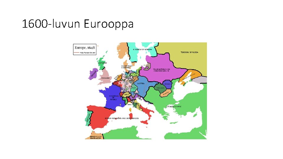 1600 -luvun Eurooppa 