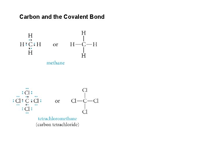 Carbon and the Covalent Bond 