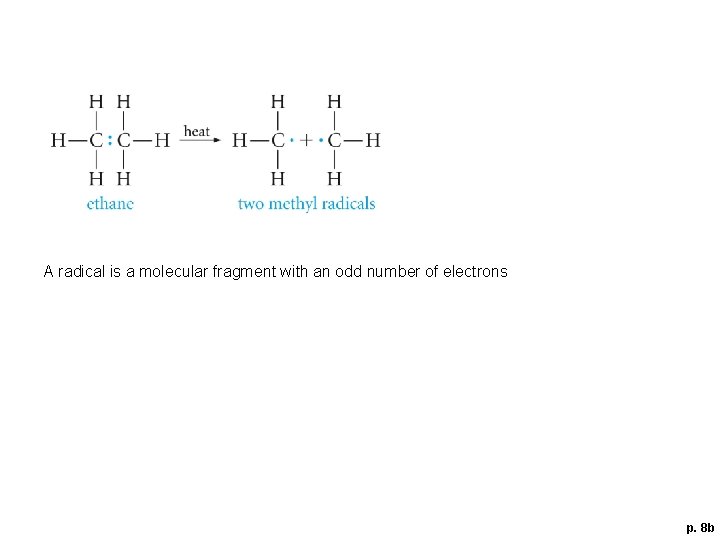 A radical is a molecular fragment with an odd number of electrons p. 8