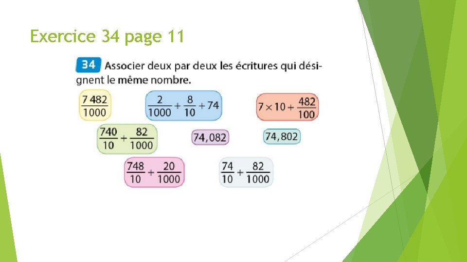 Exercice 34 page 11 Exercice 34 page 11