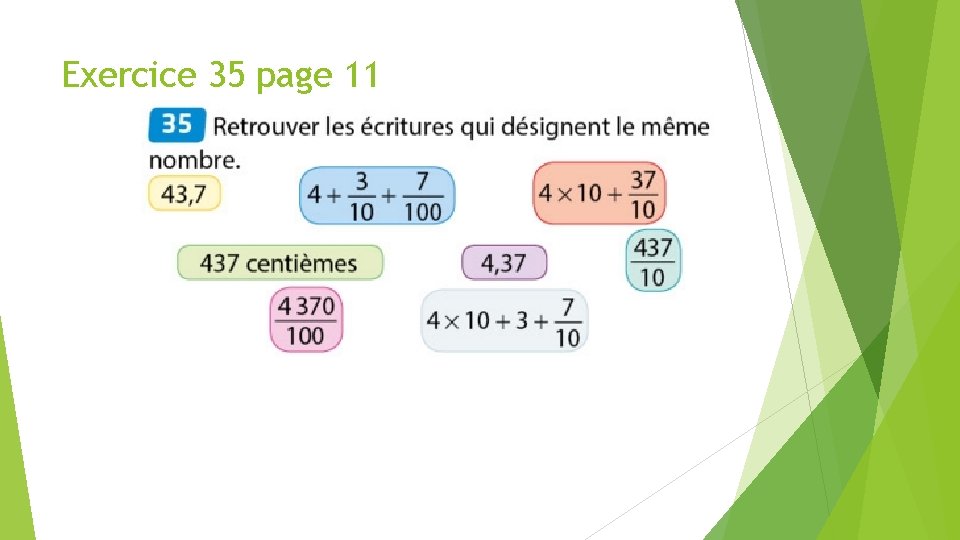 Exercice 35 page 11 