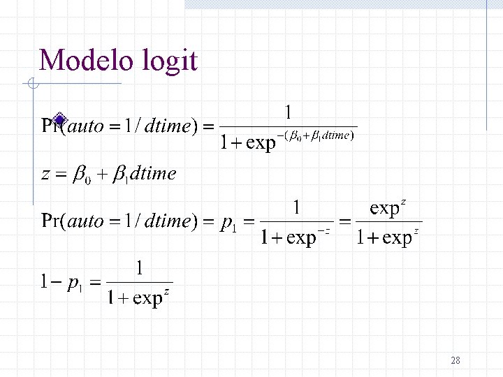 Modelo logit 28 