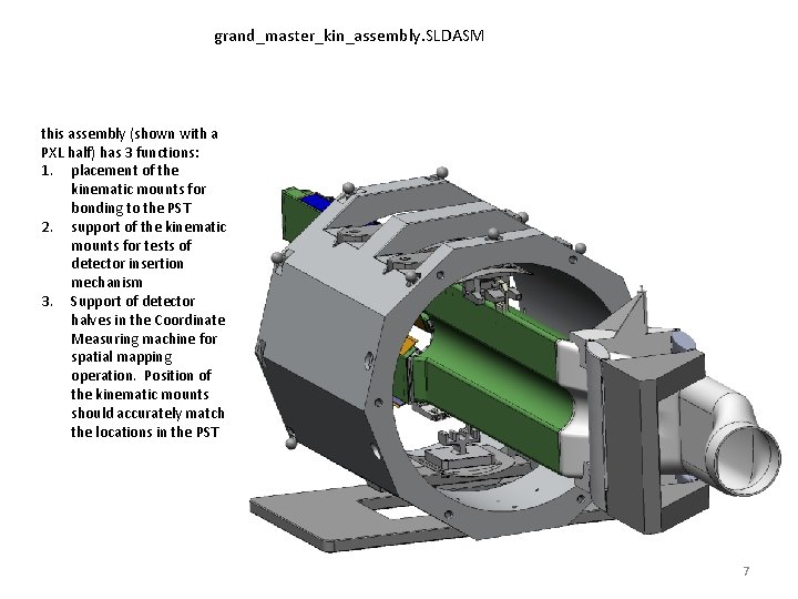 grand_master_kin_assembly. SLDASM this assembly (shown with a PXL half) has 3 functions: 1. placement