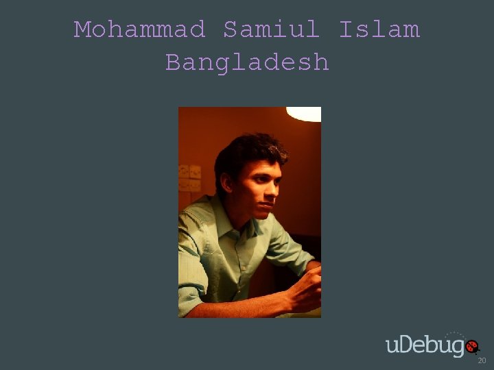 Mohammad Samiul Islam Bangladesh 20 