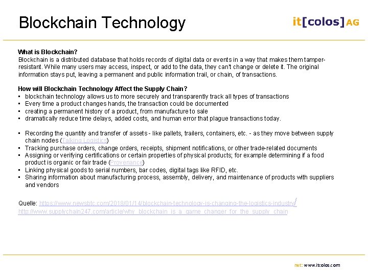 Blockchain Technology What is Blockchain? Blockchain is a distributed database that holds records of