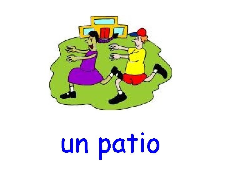 un patio 