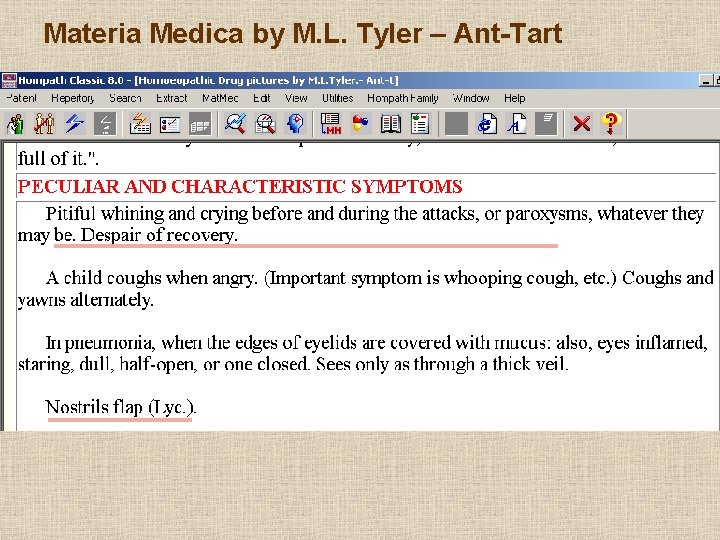 Materia Medica by M. L. Tyler – Ant-Tart 