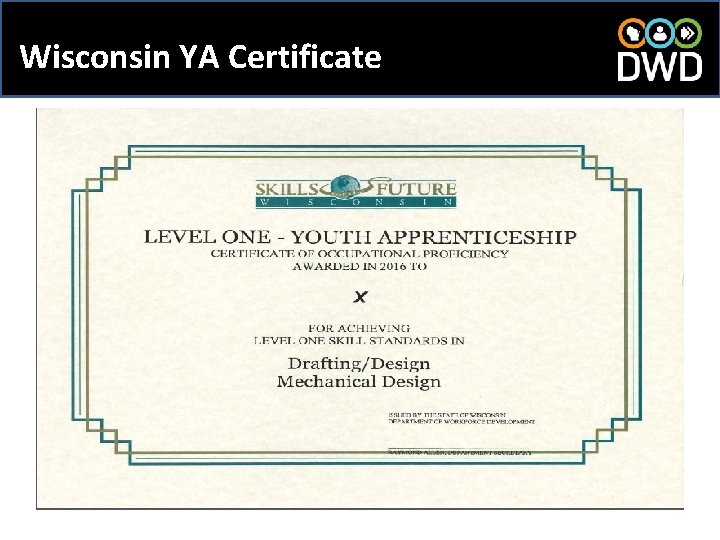 Wisconsin YA Certificate 