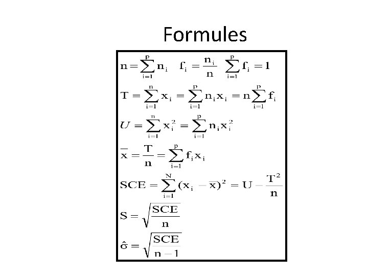 Formules 