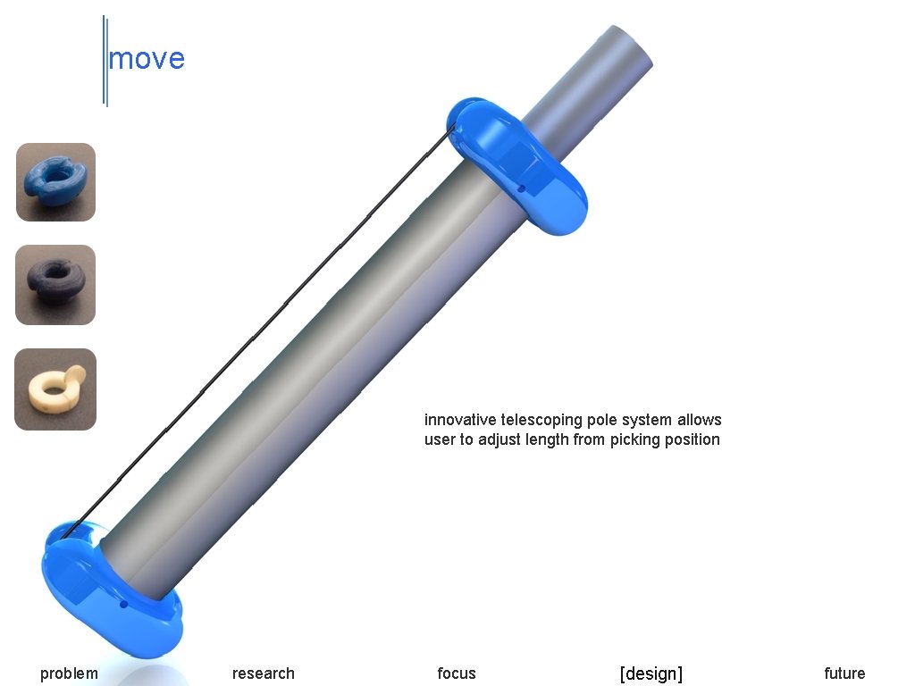 move innovative telescoping pole system allows user to adjust length from picking position problem