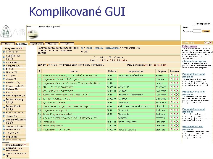 Komplikované GUI 