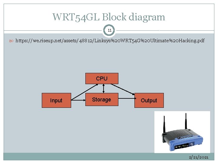 WRT 54 GL Block diagram 11 https: //we. riseup. net/assets/48812/Linksys%20 WRT 54 G%20 Ultimate%20