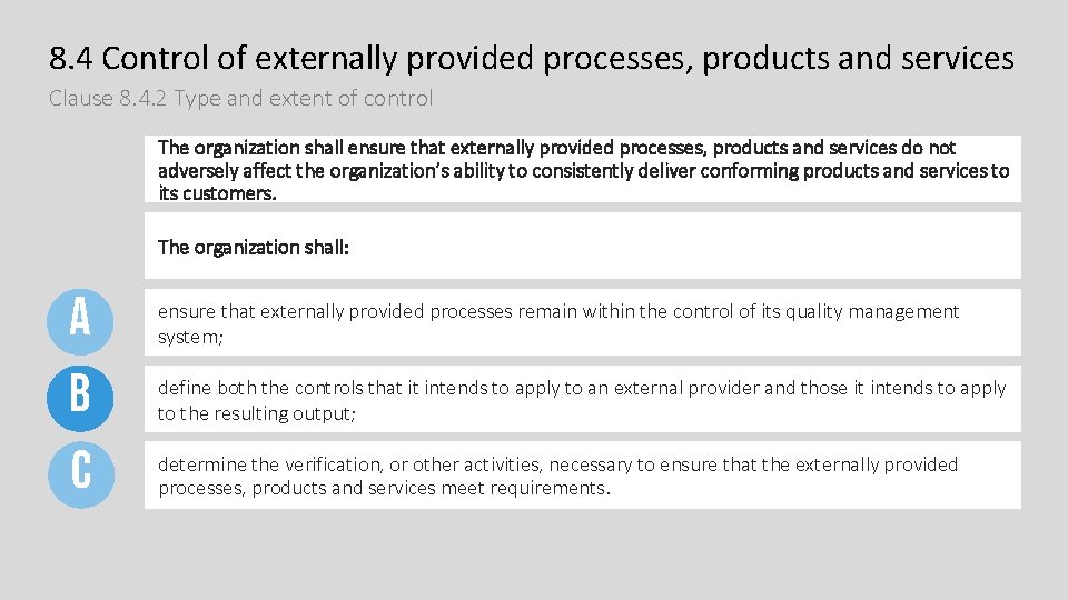 ISO 9001 2015 Subject Quality Management System Clause