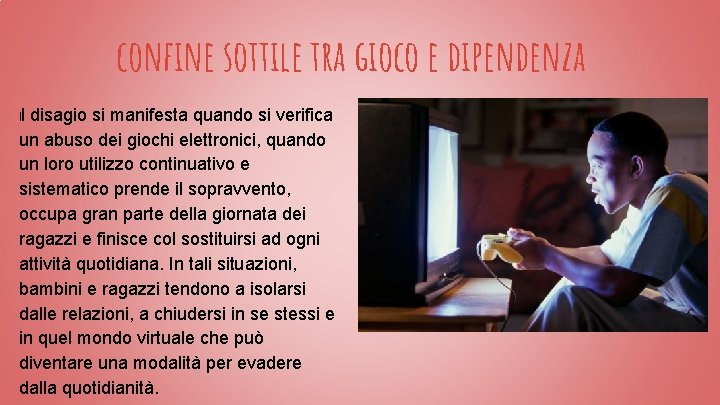 confine sottile tra gioco e dipendenza ll disagio si manifesta quando si verifica un