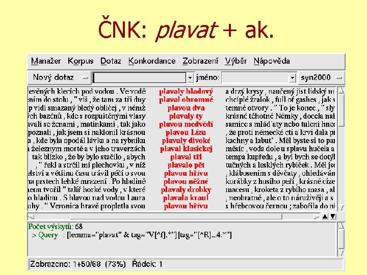 ČNK: plavat + ak. 