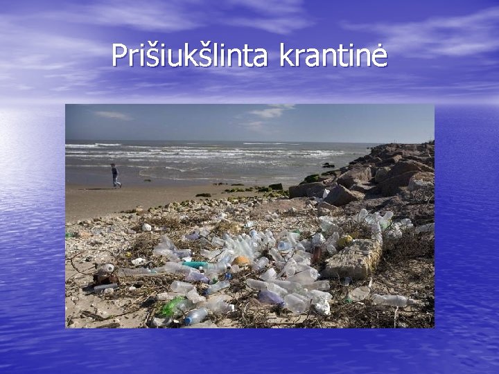 Prišiukšlinta krantinė 