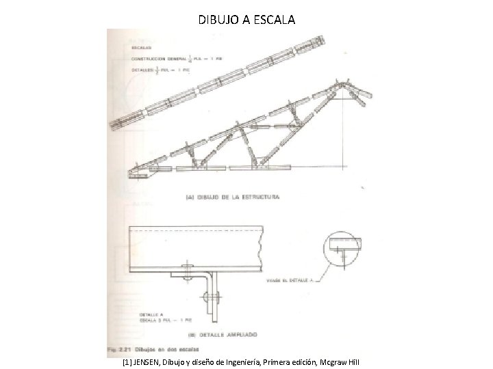 DIBUJO A ESCALA [1] JENSEN, Dibujo y diseño de Ingeniería, Primera edición, Mcgraw Hill