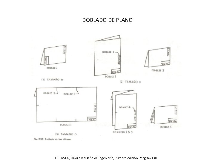 DOBLADO DE PLANO [1] JENSEN, Dibujo y diseño de Ingeniería, Primera edición, Mcgraw Hill