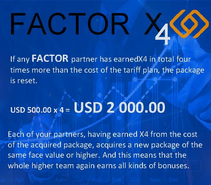 FACTOR X 4 Dividends will be accrued to his account every second at the