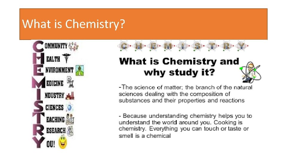 What is Chemistry? 