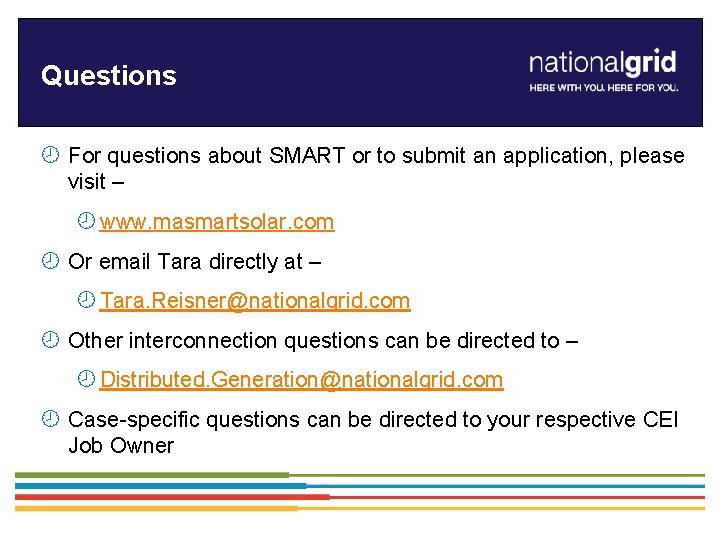 Questions ¾ For questions about SMART or to submit an application, please visit –